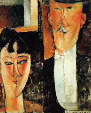 ungleiche paar Ölbilder verkaufen - Braut und Bräutigam das Paar Amedeo Modigliani